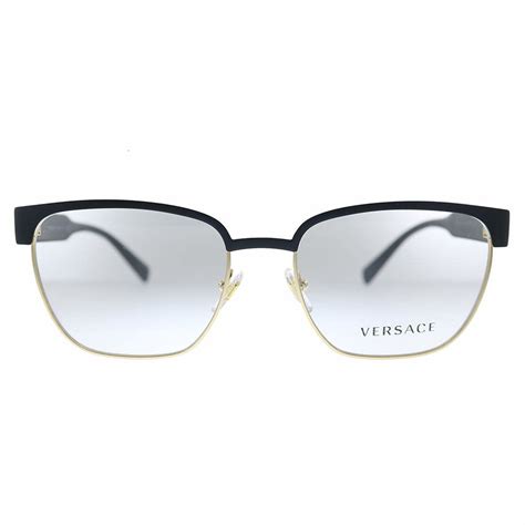 versace eyeglasses ve1264 1436 matte black gold 54 mm